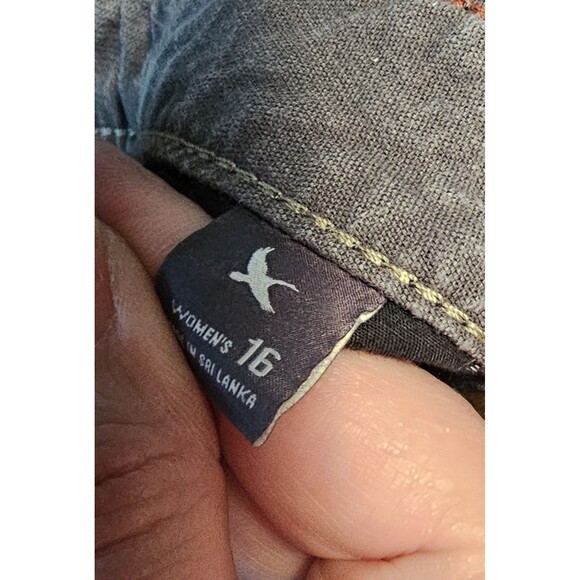 Eddie Bauer Size 16 Women’s Gray Corduroy Boyfriend Slim Fit Pants - Picture 7 of 10